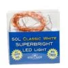 Kurt Adler 50-Light Battery-Operated Classic White Superbright LED Light Set