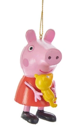 Kurt Adler Peppa Pig Plastic Ornament - Teddy