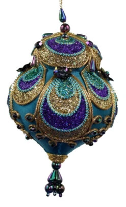 Kurt Adler Aqua Paisley Ornament - Onion -Festive Ornaments Deals hhe4urqww9psfeeqj0yg