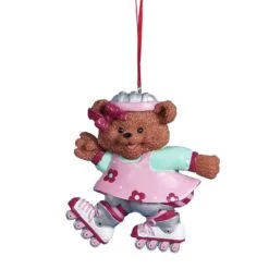 Kurt Adler Roller Skating Ornament - Girl