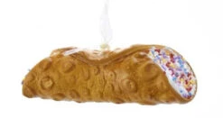 Kurt Adler 4.5 Inch Foam Cannoli Ornament - With Sprinkles