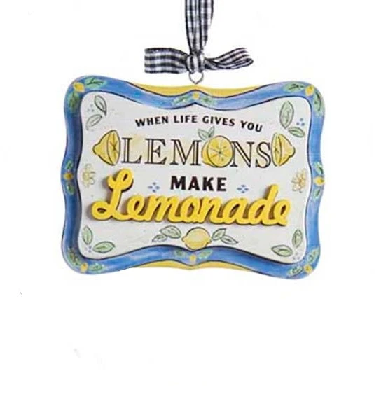 Kurt Adler When Life Gives You Lemons Ornament - Make Lemonade 1 Kurt Adler When Life Gives You Lemons Ornament - Make Lemonade