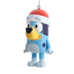 Kurt Adler Bluey In A Santa Hat Ornament