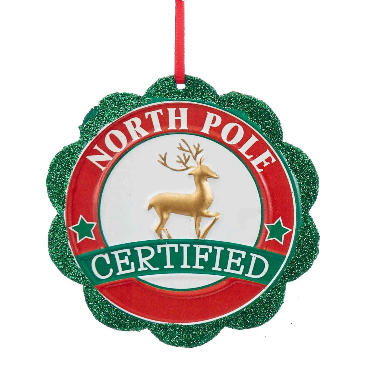 Kurt Adler Santa Seal Of Approval Ornament - Santa's Express 7 Kurt Adler Santa Seal Of Approval Ornament - Santa's Express - Image 7