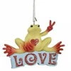 Kurt Adler Peace Frog Ornament - Love