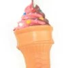 Kurt Adler Foam Ice Cream Cone Ornament - Strawberry Chocolate With Candies