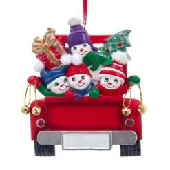 Kurt Adler Snowman On Truck Ornament - Family Of 2 -Festive Ornaments Deals io4gzu6rbbpv8rmad2kb