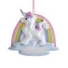 Kurt Adler Unicorn Rainbow Ornament