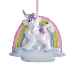 Kurt Adler Unicorn Rainbow Ornament