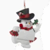 Kurt Adler Snow Kid Ornament - Boy - Top Hat