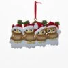 Kurt Adler Adorable Owl Family Ornament - Family Of 4
