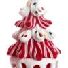 Kurt Adler Candy Swirl Tree In Santa Bucket Ornament - Sprinkles