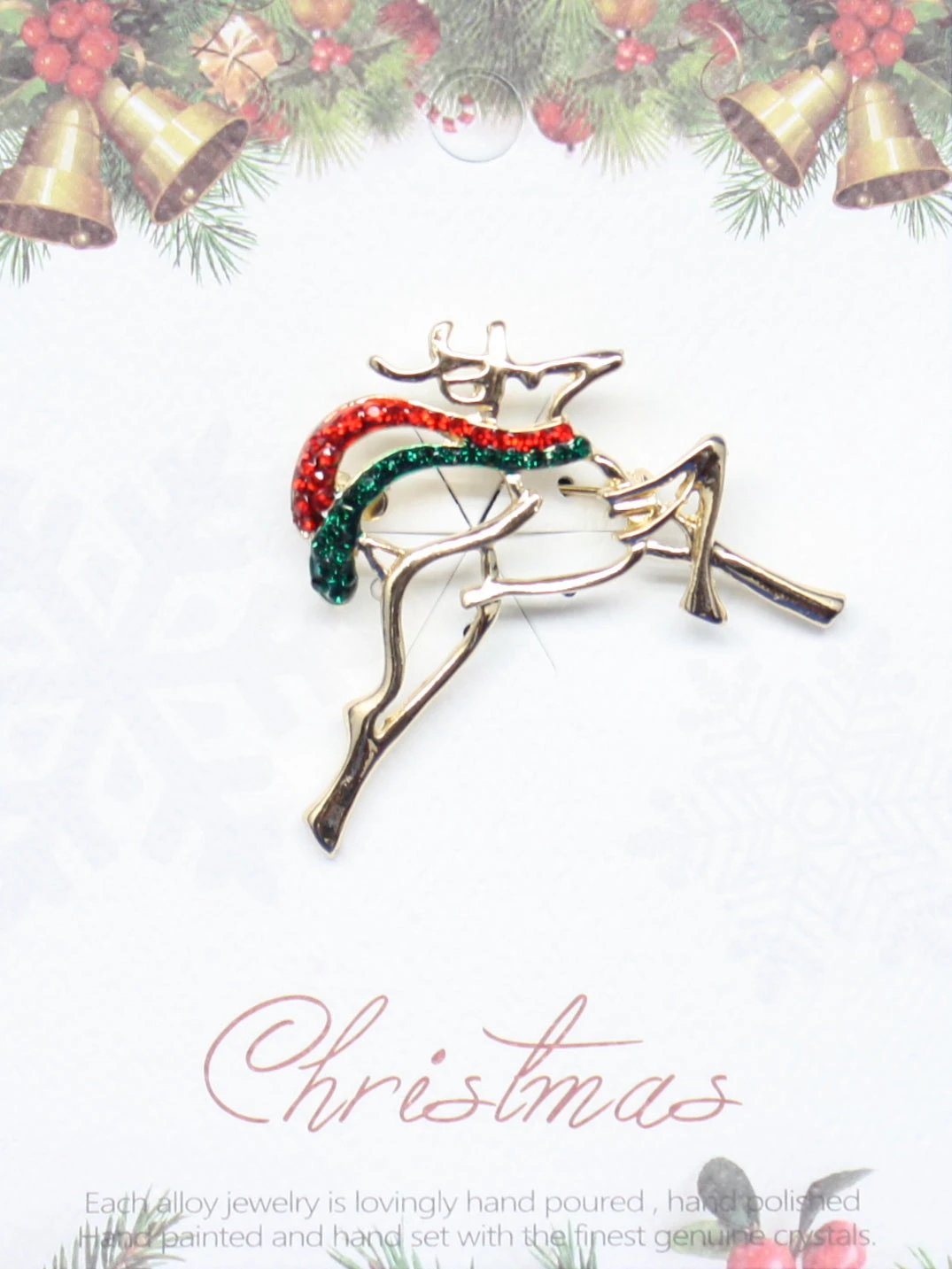 Kurt Adler Enamel Finish Pin - Reindeer 2 Kurt Adler Enamel Finish Pin - Reindeer - Image 2