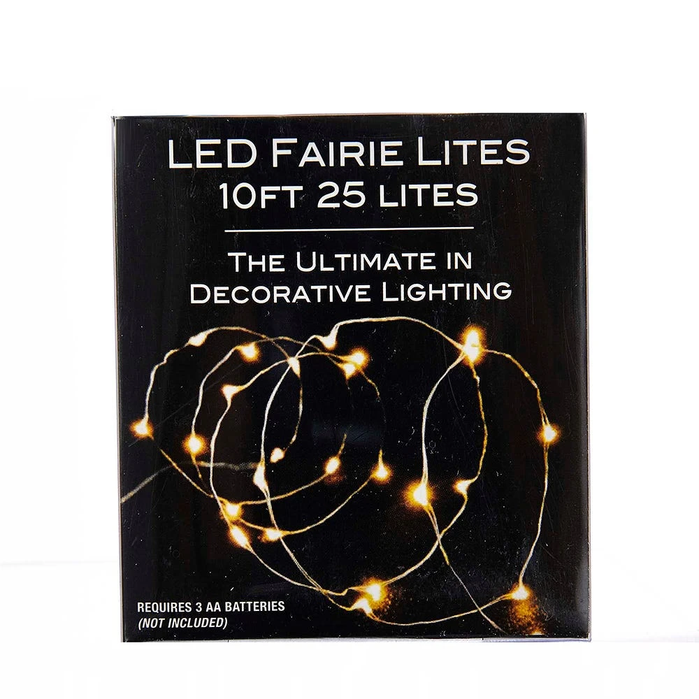 Kurt Adler 25-Light Battery-Operated Cool White LED Fairy Lights 1 Kurt Adler 25-Light Battery-Operated Cool White LED Fairy Lights