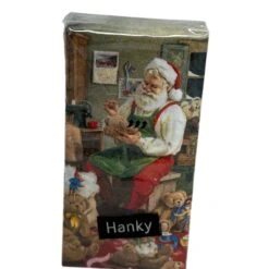 Kurt Adler Christmas Hankie - Santa