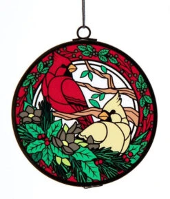 Kurt Adler Cardinal Stained Glass Ornament - -Festive Ornaments Deals jfpfbp3vxahq06oppggg