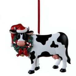 Kurt Adler Resin Christmas Cow Ornament - -Festive Ornaments Deals jh67nmflxs334wwfjrjy