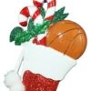 Kurt Adler 4.3 Inch Basketball Resin Sports Sock Ornament