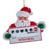 Kurt Adler 3" POWERBALL Santa Personalizeable Ornament
