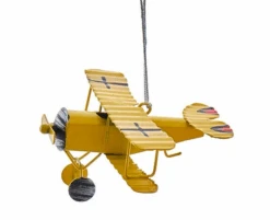 Kurt Adler Metal Biplane Ornament - 6 Kurt Adler Metal Biplane Ornament - -Festive Ornaments Deals jrnynigxhj0otvp03uip