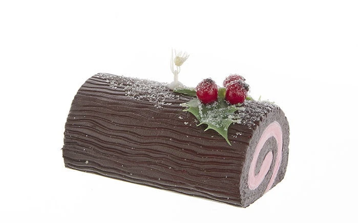 Kurt Adler Yule Log Cake Ornament - 1 Kurt Adler Yule Log Cake Ornament -