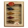 Kurt Adler Glass Vintage Clip-On Bird Ornaments - 5 Piece Set