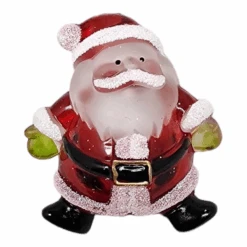 Kurt Adler Acrylic LED Christmas Pin - Santa