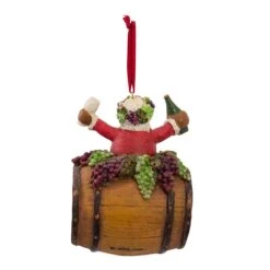 Kurt Adler Santa On Wine Barrel Ornament -Festive Ornaments Deals kg2hooea2uyjntiopwtr