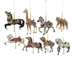 Kurt Adler Resin Carousel Assortment Ornament - Knights Horse -Festive Ornaments Deals kg9akmbyezvg3ezibsfq