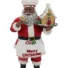 Kurt Adler African American Chef Santa Ornaments -
