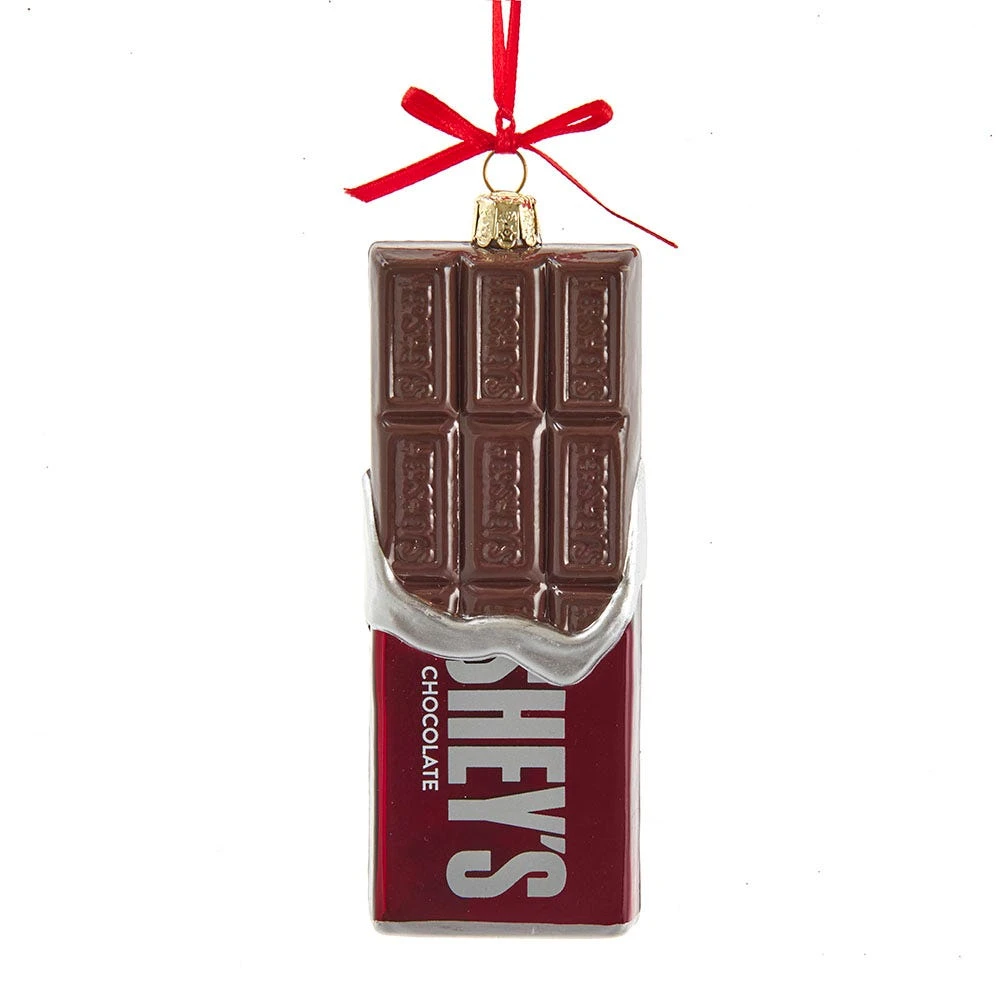 Kurt Adler Hershey's Glass Chocolate Bar Ornament 1 Kurt Adler Hershey's Glass Chocolate Bar Ornament