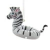 Kurt Adler Jungle Animal In Float Ornament - Zebra
