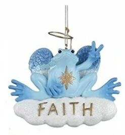 Kurt Adler Peace Frog Ornament - Faith -Festive Ornaments Deals km4m0ualvn8elhrdsvv4