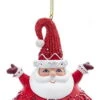 Kurt Adler Red And White Ornament - Santa Claus