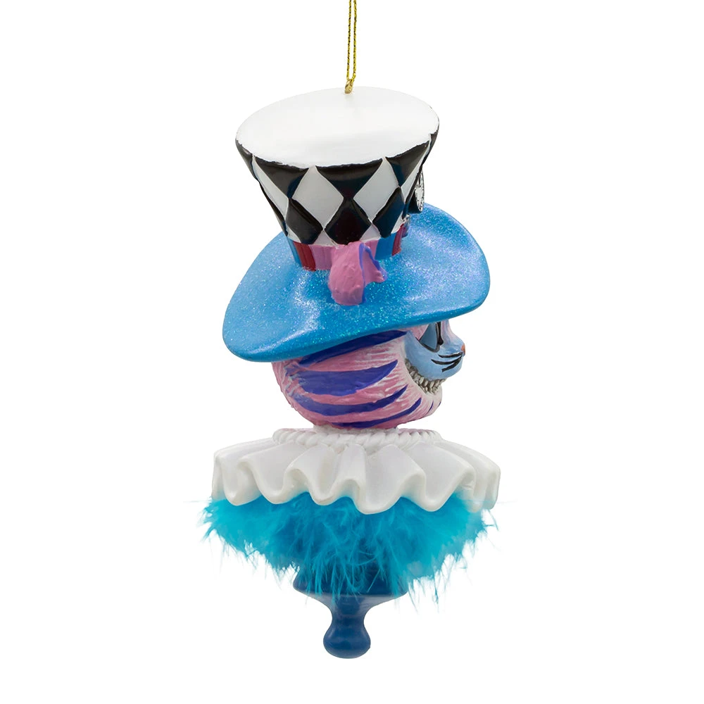 Kurt Adler Alice In Wonderland Hat Ornament - Cheshire Cat 2 Kurt Adler Alice In Wonderland Hat Ornament - Cheshire Cat - Image 2