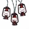 Kurt Adler Ul 10-Light Brass Lantern Light Set