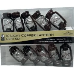 Kurt Adler Ul 10-Light Brass Lantern Light Set -Festive Ornaments Deals l2vmg23sl3c6knq0tkaf