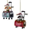 Kurt Adler Dog In A Travel Bag Ornament -