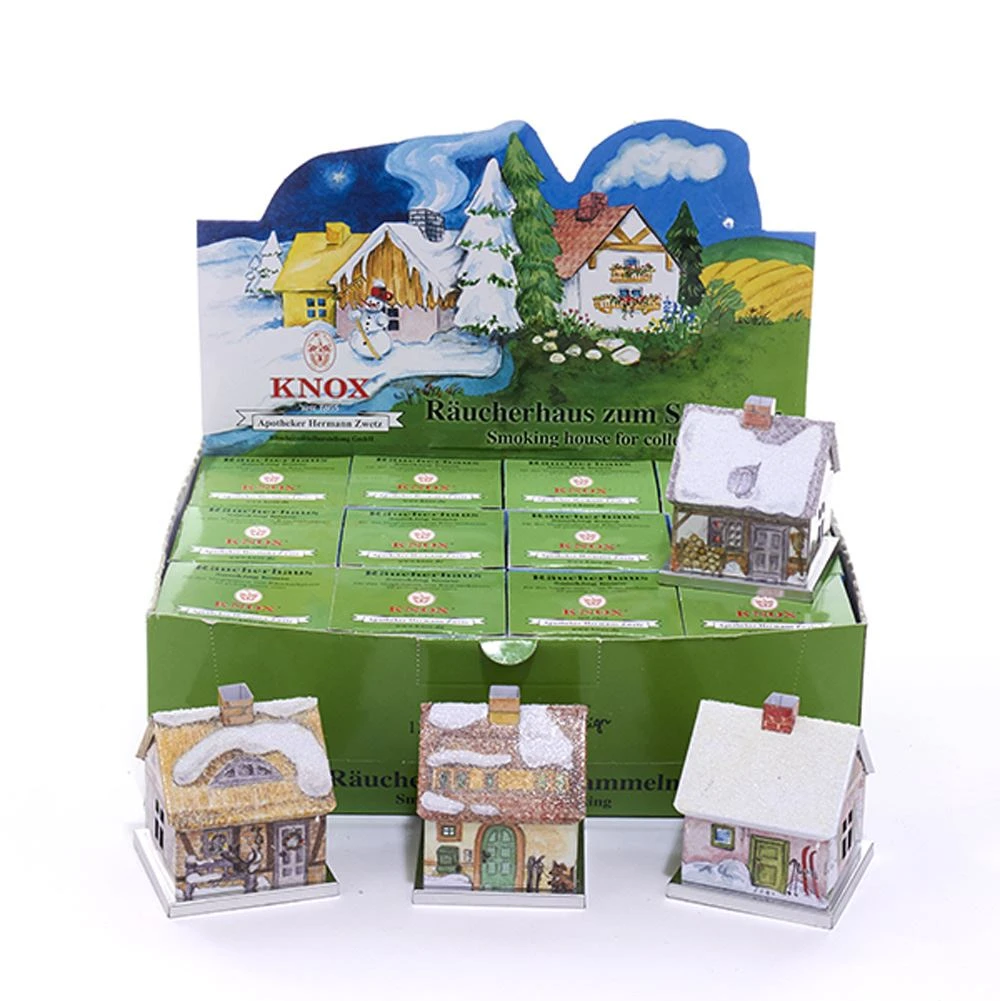 Kurt Adler Knox Metal Incense Smoker House - Yellow House 9 Kurt Adler Knox Metal Incense Smoker House - Yellow House - Image 9