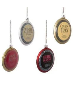 Kurt Adler Game Of Thrones Disc Ornaments - 4 Piece Box Set -Festive Ornaments Deals lrst0fywtoaikwpb4s8w