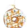 Kurt Adler Foam Donut Ornament - Vanilla With Maple