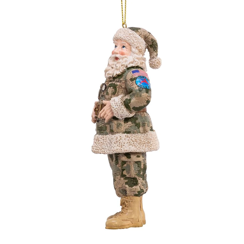 Kurt Adler Camouflage Military Santa Ornament 2 Kurt Adler Camouflage Military Santa Ornament - Image 2