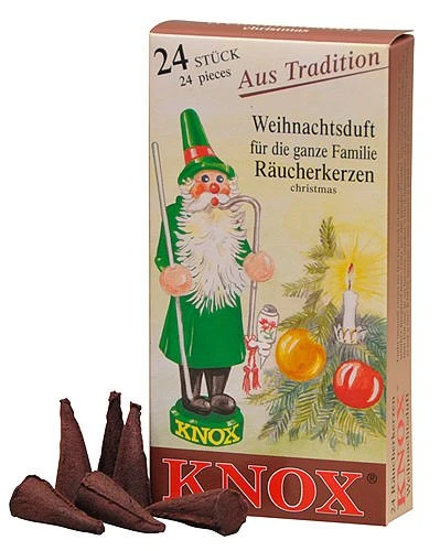 Kurt Adler Knox German Scented Incense Cones (Pack Of 24) - Christmas 1 Kurt Adler Knox German Scented Incense Cones (Pack Of 24) - Christmas