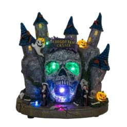 Kurt Adler Lighted Skull Castle With Color Changing LED Entrance 7 Kurt Adler Lighted Skull Castle With Color Changing LED Entrance -Festive Ornaments Deals mfuzuwxrwutknewnyila