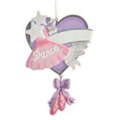 Kurt Adler Ballet Heart " Dance" Ornament