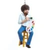 Kurt Adler Bob Ross On Stool Painting Ornament
