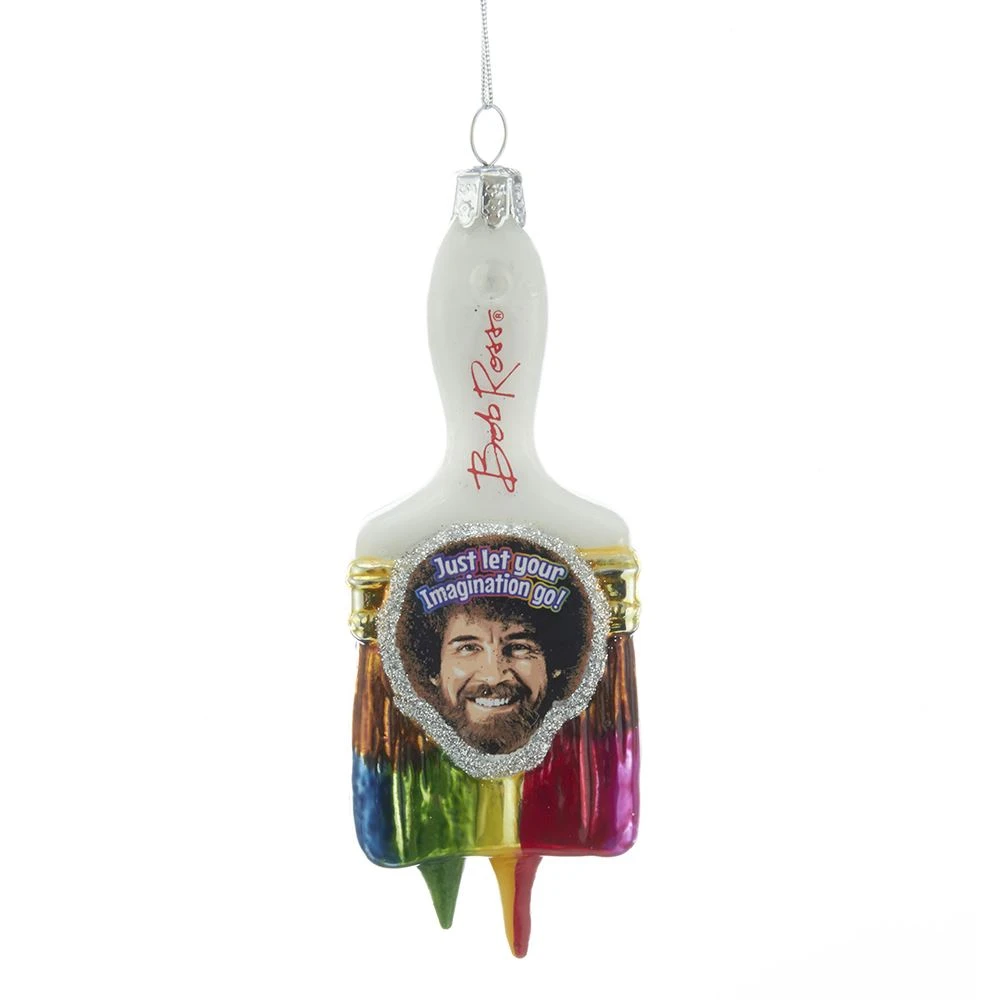 Kurt Adler Bob Ross Paint Brush Ornament 1 Kurt Adler Bob Ross Paint Brush Ornament