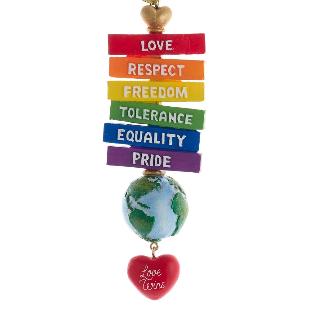 Kurt Adler Pride Sign Ornament 1 Kurt Adler Pride Sign Ornament
