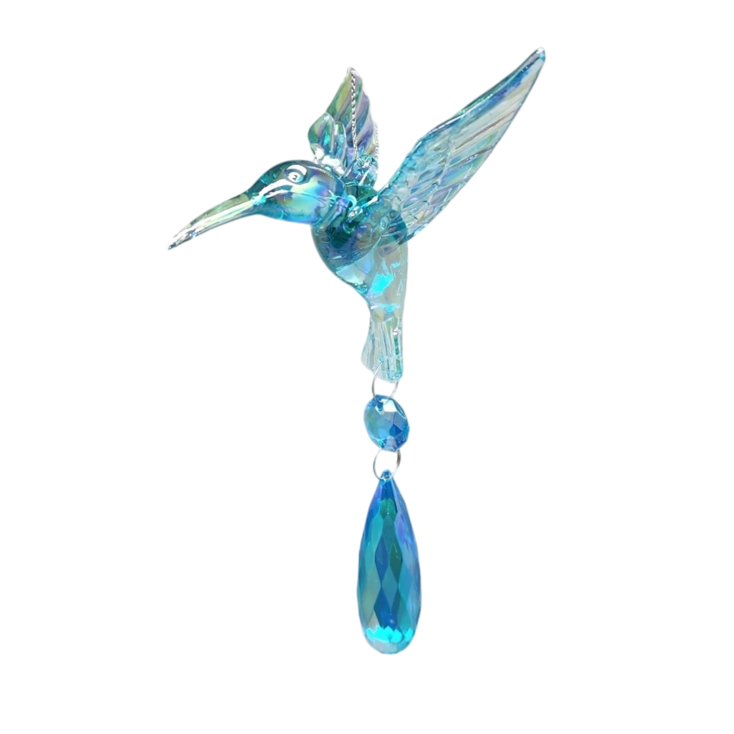 Kurt Adler Acrylic Iridescent Hummingbird Ornament - 3 Kurt Adler Acrylic Iridescent Hummingbird Ornament - - Image 3