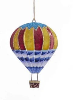 Kurt Adler Tin Hot Air Balloon Ornament - Blue Waves -Festive Ornaments Deals nh4oaujxjxdeckl6w2ky 6b1b290f 78ce 4453 9cef 642a974c1043